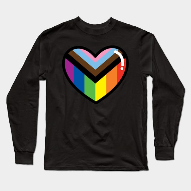 Pride Heart Long Sleeve T-Shirt by clownshop